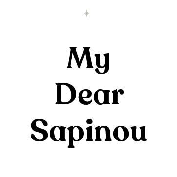 Logo My Dear Sapinou, marque de décorations de Noël en céramique mignonnes et artisanales